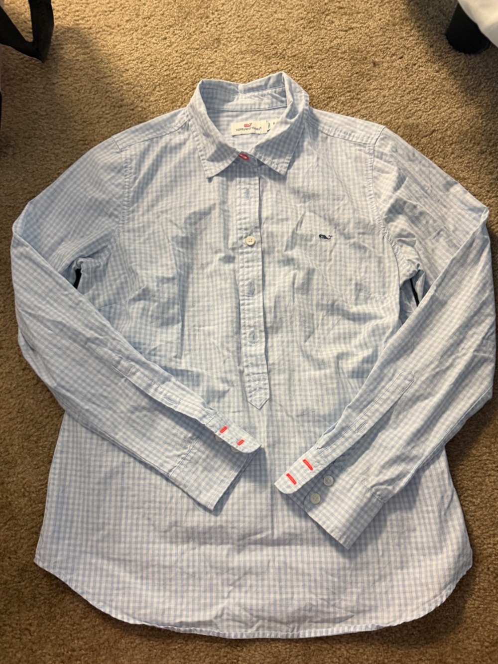 Vineyard Vines Light Blue Gingham Shirt